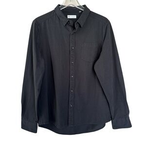 7 Diamonds 4 Way Stretch Black Dress Shirt Size Large